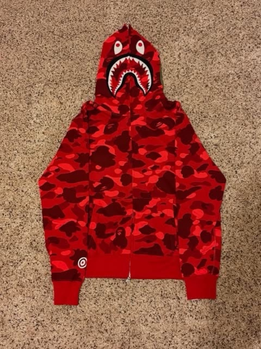 Red Bape Zip Up
